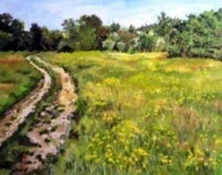 Anna Figurova; Summer Meadow , 2010, Original Painting Oil, 70 x 40 cm. 