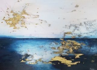 Larysa Uvarova; At The Edge Of The Water, 2018, Original Painting Oil, 110 x 80 cm. Artwork description: 241   DEEP INSIDE  Nothing is deeper than yourself.DEEP INSIDE is a series of artworks about the incredible power, energy and beautiful depth in each of us. I feel that life lives here. Research and immersion into this depth of self- knowledge will lead us ultimately to our ...