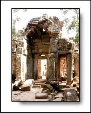 Larry Kiesel; Quiet Arches, 2005, Original Photography Color, 11 x 14 inches. Artwork description: 241 This image was made at one of the temples in the Angkor Wat complex....