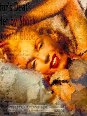 Leah Devora; Marilyn Brush Marilyn Mon..., 2015, Original Mixed Media, 24 x 30 inches. Artwork description: 241  Marilyn Brush aEUR
