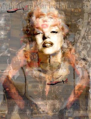 Leah Devora; Marilyn Monroe Controvers..., 2015, Original Mixed Media, 24 x 30 inches. Artwork description: 241  Marilyn Monroe Controversy II aEUR