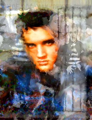 Leah Devora; The King Elvis Presley El..., 2015, Original Mixed Media, 24 x 30 inches. Artwork description: 241  The King Elvis Presley aEUR