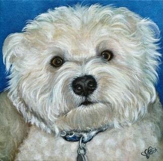 Leanne Wildermuth; Gus Custom Dog Portrait, 2004, Original Painting Oil, 10 x 8 inches. Artwork description: 241 Custom Dog Portrait Sample...