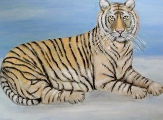Rita Levinsohn; Tiger Tiger, 2016, Original Painting Acrylic, 40 x 30 inches. Artwork description: 241 Animal is endangered...