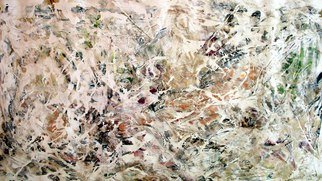 Leif Peterson; Salt, 2015, Original Painting Oil, 45 x 26 inches. Artwork description: 241         Gray Orange Purple Brown White Green Red Black Pink White Abstract Expression Impressionism Colors Vibrant Ab- Ex           ...