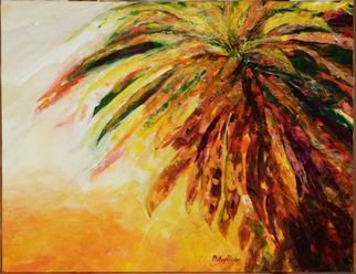 Patsy Mair; Flair Of The Croton, 2005, Original Painting Acrylic, 25 x 18 inches. Artwork description: 241 Exploding in a riot of colour the Croton displays its spiral coronets with tropical dash and daring in the blaze of sunlight. ...