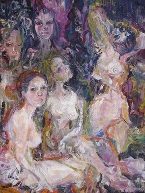 Lidya Tchakerian; Eirene, 2004, Original Painting Oil, 38 x 48 inches. Artwork description: 241 New Expressionist, Neo Expressionist, oil on canvas...