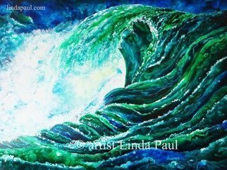 Linda Paul; Ocean Waves Large Origina..., 2015, Original Painting Acrylic, 48 x 36 inches. Artwork description: 241    By artist Linda Paul Super Amazing deal on this Large Ocean Waves original PaintingIts great for coastal decorating or beach house decor. Great blue and green colors ...