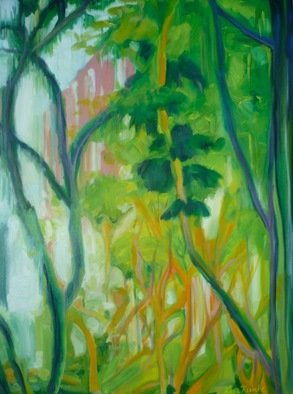Lisa Reinke; Jungle Look, 2009, Original Pastel Oil, 30 x 40 inches. Artwork description: 241  Exploring and capturing Singapore's look and feel. ...