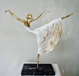 Liubka Kirilova; Ballerina, 2016, Original Sculpture Bronze, 38 x 40 cm. Artwork description: 241 Bronze sculpture BALLERINA Unique Original...