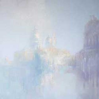 Alain Longet; Venice Blue, 2003, Original Painting Oil, 100 x 100 cm. 