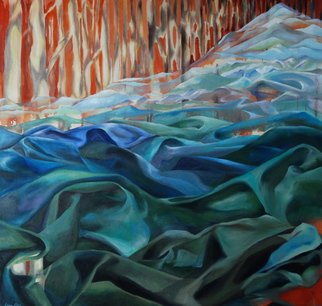 Lorie Ofir ; Mountains Infinity II, 2014, Original Painting Oil, 38 x 40 inches. Artwork description: 241   Inspired by the West Elk Wilderness/ Gunnison National Forest by Paonia, Colorado 