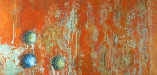 Louise Weinberg; Sphere Series Untitled 7, 2008, Original Painting Oil, 36 x 18 inches. 