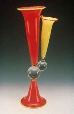 Lawrence Tuber, Vessel Family, 2002, Original Glass Blown, size_width{Orange_and_Apple_Vessel_Family-1067706971.jpg} X 26 inches