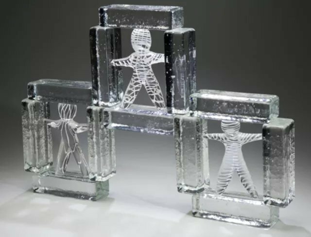 Lawrence Tuber; Heredity, 2019, Original Glass Cast, 18 x 14 inches. Artwork description: 241 Hot sculpted and cast glass...