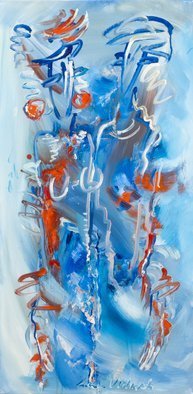 Leonid Vidrak; Consonance, 2017, Original Painting Oil, 24 x 48 inches. Artwork description: 241 Consonance as a harmony and agreement among components, sympathetic vibration and resonance...