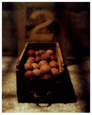 Tina West; Follow The Bouncing Ball, 2001, Original Photography Other, 20 x 24 inches. Artwork description: 241 Color photograph, printed on lyson paper with lyson inks. from an exhibition of found object photoassemblages. The third of three found object series. ...