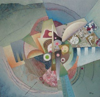 Reiner Makarowski; Zentrifugal, 2021, Original Painting Oil, 40 x 40 cm. Artwork description: 241 Expressive abstract...