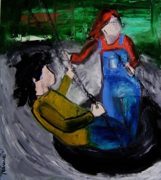 Marcia Pinho; Kids, 2006, Original Painting Acrylic, 80 x 90 cm. Artwork description: 241      Private Collector in USA Expressionism, figurative, painting, acrylic and ink, canvas                                                        ...