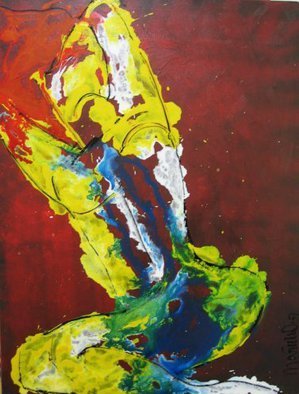 Marcia Pinho; Woman, 2006, Original Painting Acrylic, 60 x 80 cm. Artwork description: 241     Private Collector in USA Expressionism, figurative, painting, acrylic and ink, canvas                                                       ...