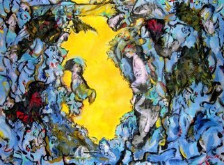 Marilyn Deitchman; Dream Dance, 2011, Original Mixed Media, 46 x 35 inches. Artwork description: 241      expressionist, abstract, visionary, emotional, ethereal    ...