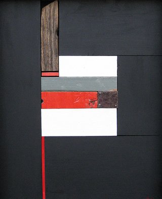 Mark Mazurczyk; No 2 9, 2012, Original Mixed Media, 11.5 x 14 inches. Artwork description: 241   No. 2. 9wood, paint, metal14