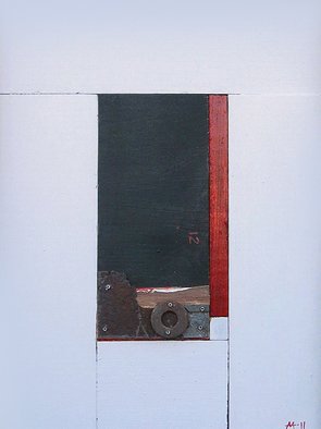 Mark Mazurczyk; No  2 5, 2011, Original Mixed Media, 10 x 13 inches. Artwork description: 241    No. 2. 5wood, paint, metal13