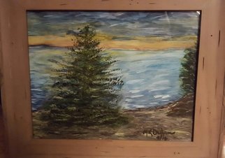 Marla Dusharm; Pensive Retreat, 2016, Original Painting Acrylic, 14 x 11 inches. Artwork description: 241 Peace, Trees, Water, silence, Harmony, Calm...