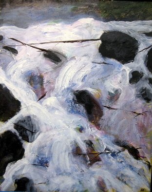 Marty Kalb; Waterfall Cascade, 2006, Original Painting Acrylic, 24 x 30 inches. 
