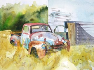 Maryann Burton; Old Chevy Pickup, 2017, Original Watercolor, 9 x 12 inches. Artwork description: 241 unframed...