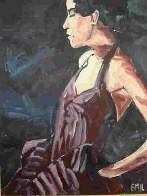 Emil Matulewicz; Young Spanish Woman, 2008, Original Painting Acrylic, 70 x 100 cm. 