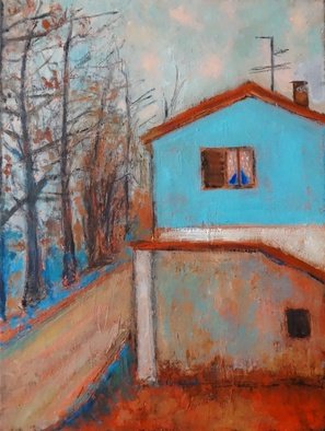 Massimiliano Ligabue; Red November, 2014, Original Painting Oil, 30 x 40 cm. Artwork description: 241   oil on canvas cardboard 30x40 cm  ...