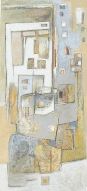 Mayra Lifischtz; MY HOUSE, 2006, Original Painting Acrylic, 50 x 110 cm. Artwork description: 241  MONOCROMATIC, ABSTRACT ...