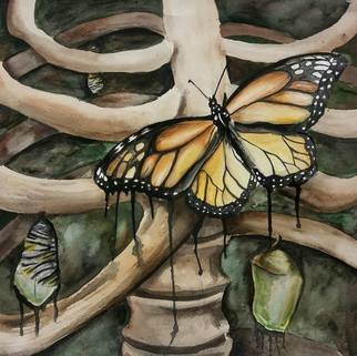 Marisa Dion; Metamorphosis, 2016, Original Watercolor,   inches. 