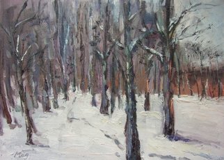 Meg Cheung; Russian Snow, 2005, Original Painting Oil, 14 x 10 inches. 