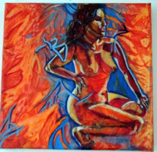 Melcha C; Flamboyer, 2008, Original Painting Acrylic, 8 x 8 inches. Artwork description: 241  Acrylic and mixed media on canvas ...