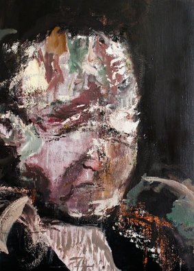 Tom Melsen; Untitled, 2014, Original Painting Acrylic, 50 x 70 cm. Artwork description: 241          painted on canvas     Self portrait on canvas          ...