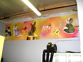 Eduardo Diaz; Mural, 2009, Original Mixed Media, 8 x 4 feet. Artwork description: 241  Mural in beuty salon for dogs, Acrylic ...