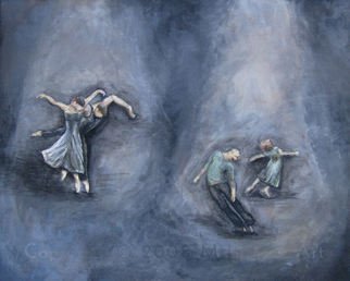 Michelle Iglesias; Dancers, 2005, Original Painting Acrylic, 20 x 16 inches. 