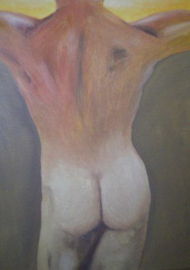 Mya Miyadri Miguel Moya Adriano; Nude Looking, 2008, Original Painting Oil, 65 x 85 cm. Artwork description: 241  Nude look...