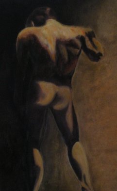 Mya Miyadri Miguel Moya Adriano; Nude Man, 2013, Original Painting Oil, 80 x 130 cm. Artwork description: 241 Nude Man...