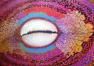 Jose Eliezer Mikosz; Quam Spelunca, Et Voluptatum, 2016, Original Mixed Media, 100 x 80 cm. Artwork description: 241  Visions in non- ordinary states of consciousness ...