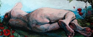Mima Stajkovic; After, 2010, Original Painting Acrylic, 100 x 40 cm. 