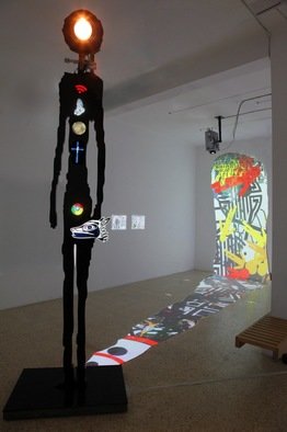 Miri Chais; Colossos, Installation View, 2010, Original Mixed Media, 90 x 310 cm. Artwork description: 241     the works consiste of plexiglass and LED    ...