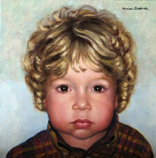 Moira Dedrick; Portrait Of Benjamin, 2007, Original Painting Oil, 12 x 12 inches. Artwork description: 241  A commissioned portrait in oil ...