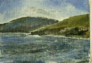 Michael Garr; Somewhere In The Galapagos, 2021, Original Painting Acrylic, 12 x 9 inches. Artwork description: 241 A Plein air painting done while on board the National Geographic Island Cruise ship in September 2021 ...