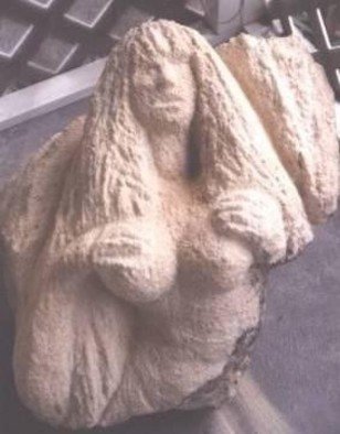 Thom Green; Coquina Mermaid Sculpture, 2009, Original Sculpture Stone, 24 x 32 inches. Artwork description: 241   Coquina Mermaid Sculpture by Thom Green  ...