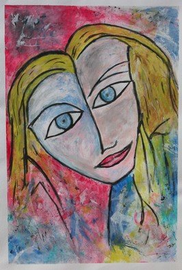 Michael Weatherly; Girl 1, 2010, Original Painting Acrylic, 24 x 36 inches. 