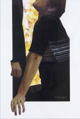 Nahid Davarpanah; Confidence, 2007, Original Pastel, 70 x 100 cm. 