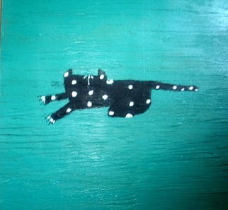 Natalia Flaherty; White Dots, 2009, Original Painting Acrylic, 8 x 8 inches. Artwork description: 241  acrylic on wood 8x8x1/ 2 ...